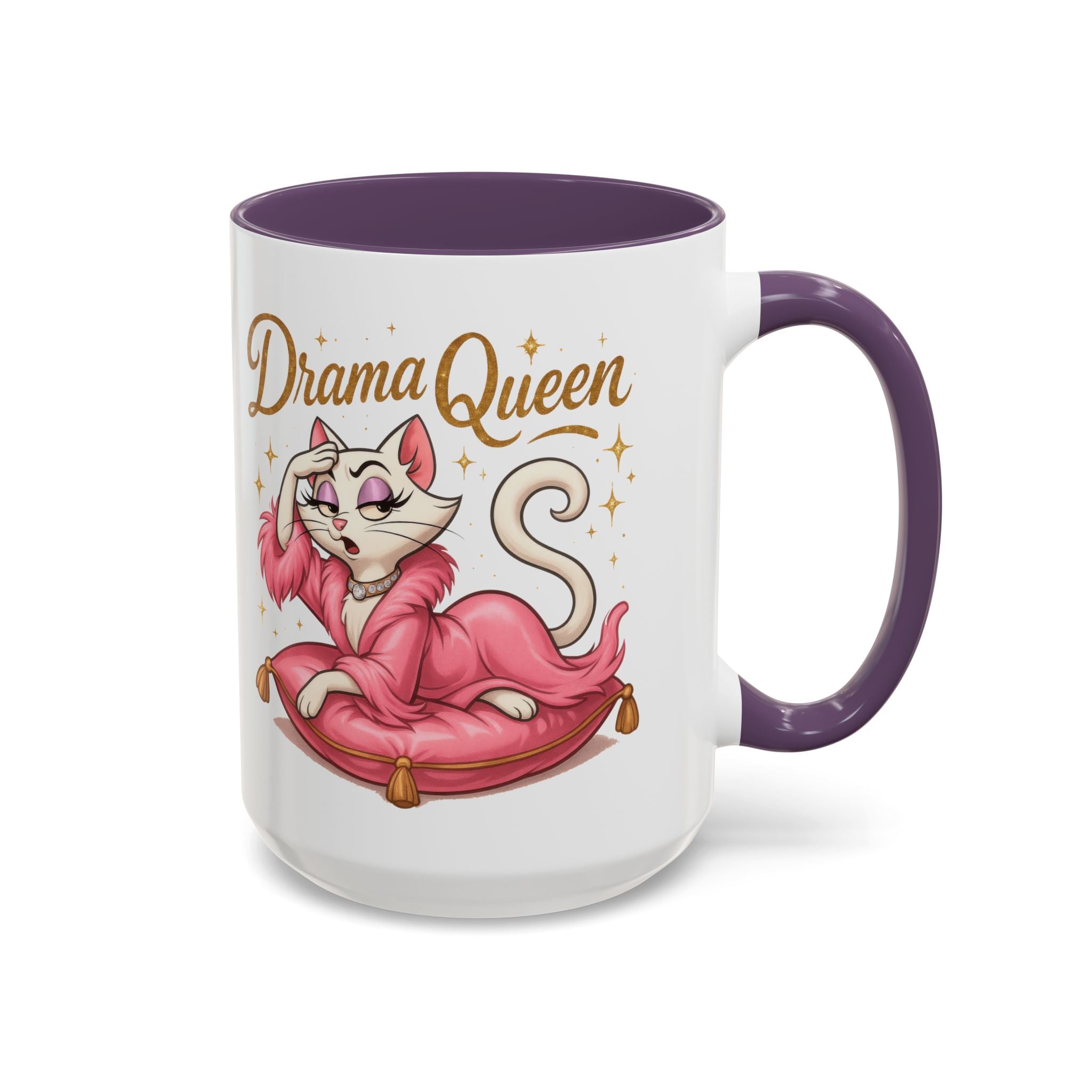 Drama Queen Coffee Mug - Fun Gift for Cat Lovers, Unique Mug for Tea or Coffee, Perfect for Birthdays, Mother's Day & Housewarming