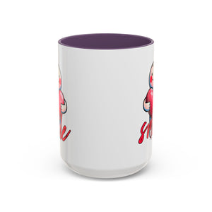 Smiling Heart Accent Coffee Mug - 11oz & 15oz | Cute Gift for Friends & Family