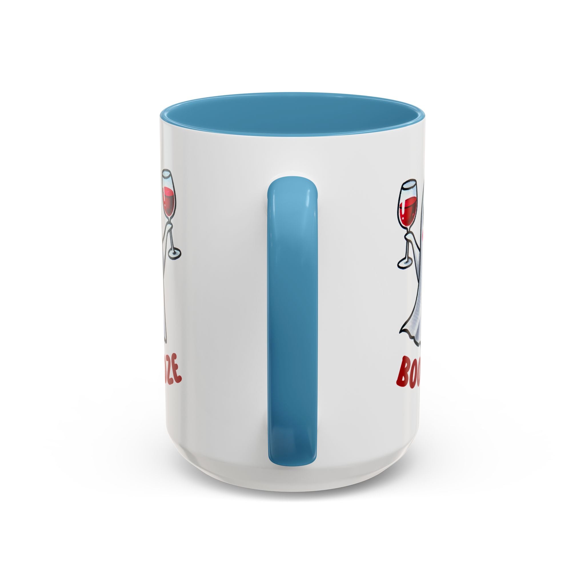 Boozy Ghost Accent Coffee Mug | Funny Halloween Tea Cup, Spooky Gift, Halloween Decor, Ghost Mug for Parties, Unique Drinkware