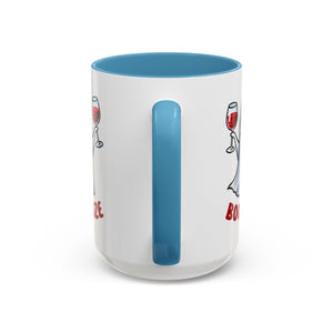 Boozy Ghost Accent Coffee Mug | Funny Halloween Tea Cup, Spooky Gift, Halloween Decor, Ghost Mug for Parties, Unique Drinkware