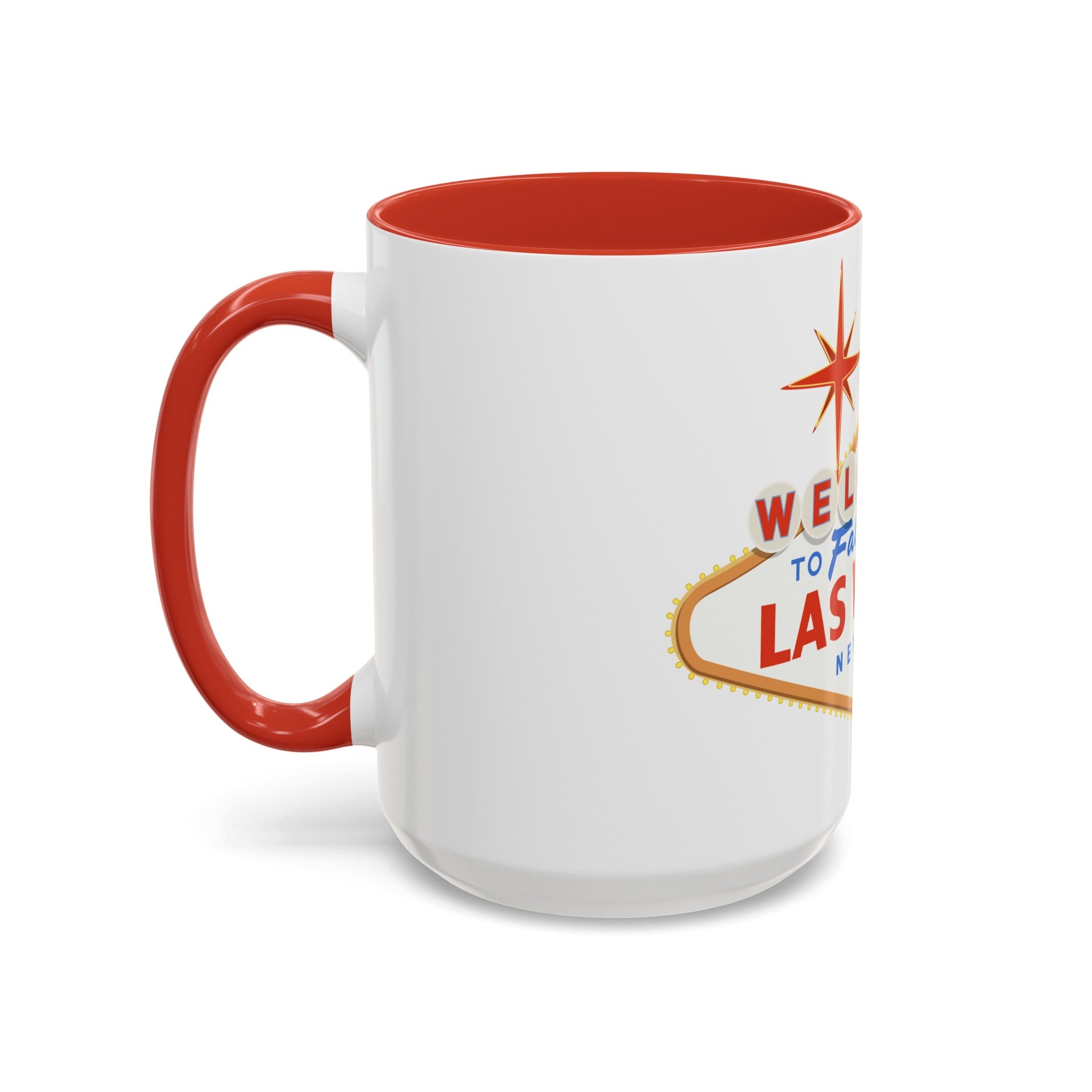 Las vegas sign Accent Coffee Mug (11, 15oz) by the x m world