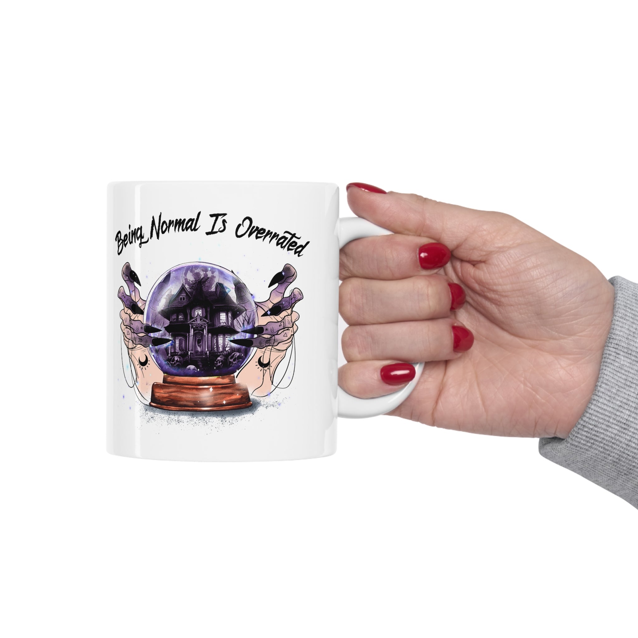 Halloween coffee mug normal is overrated Ceramic Mug 11oz gift for her mom grandma great stocking stuffer