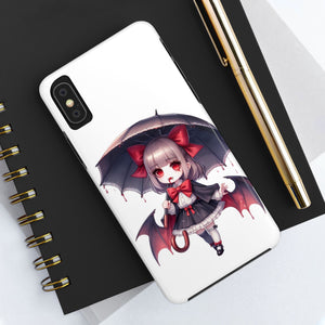 vampire girl horror art Tough Phone Cases