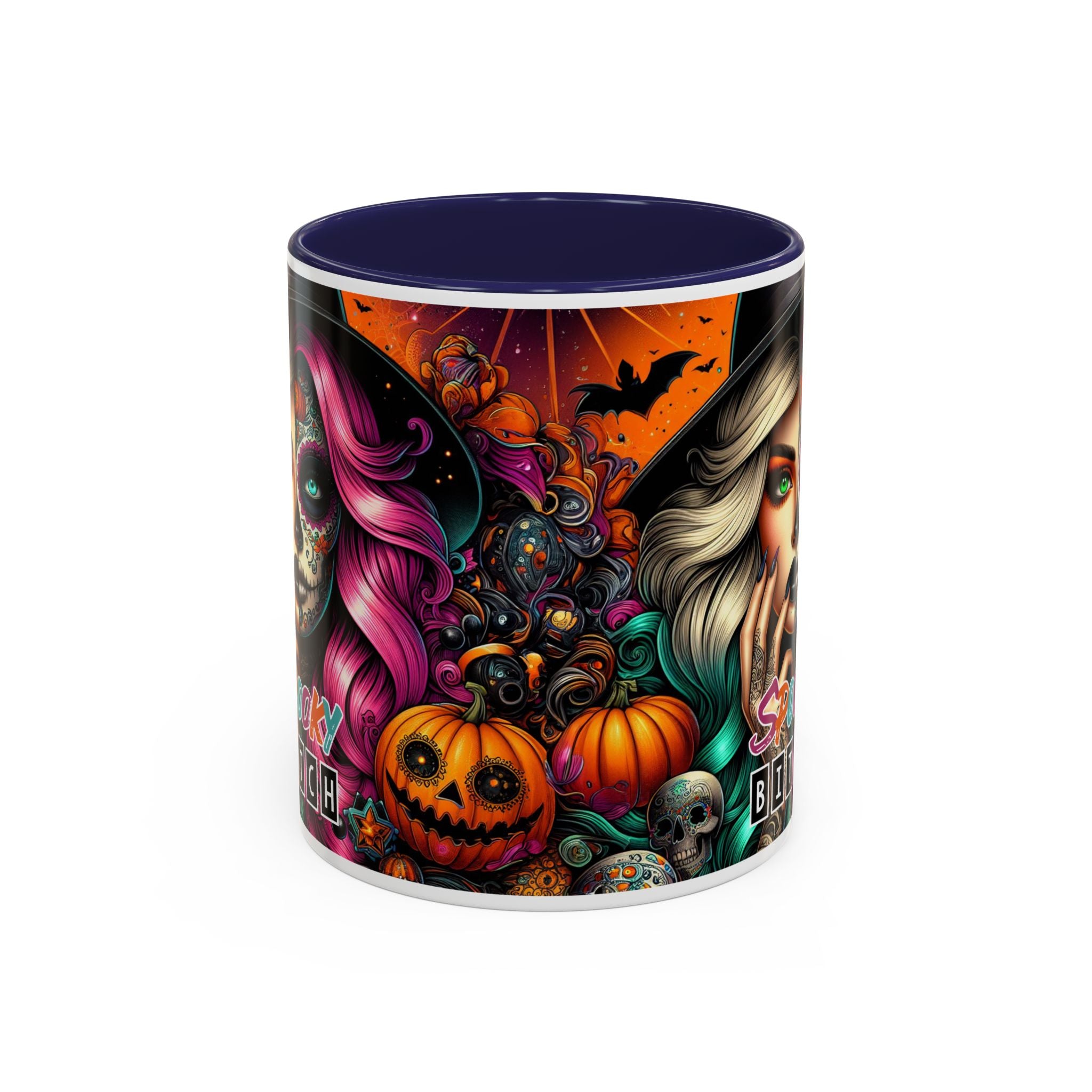 Spooky Bitch Halloween Coffee Mug - 11oz & 15oz | Witchy Vibes for Gifting, Halloween Decor, Fun Coffee Lover Gift, Spooky Season Must-Have