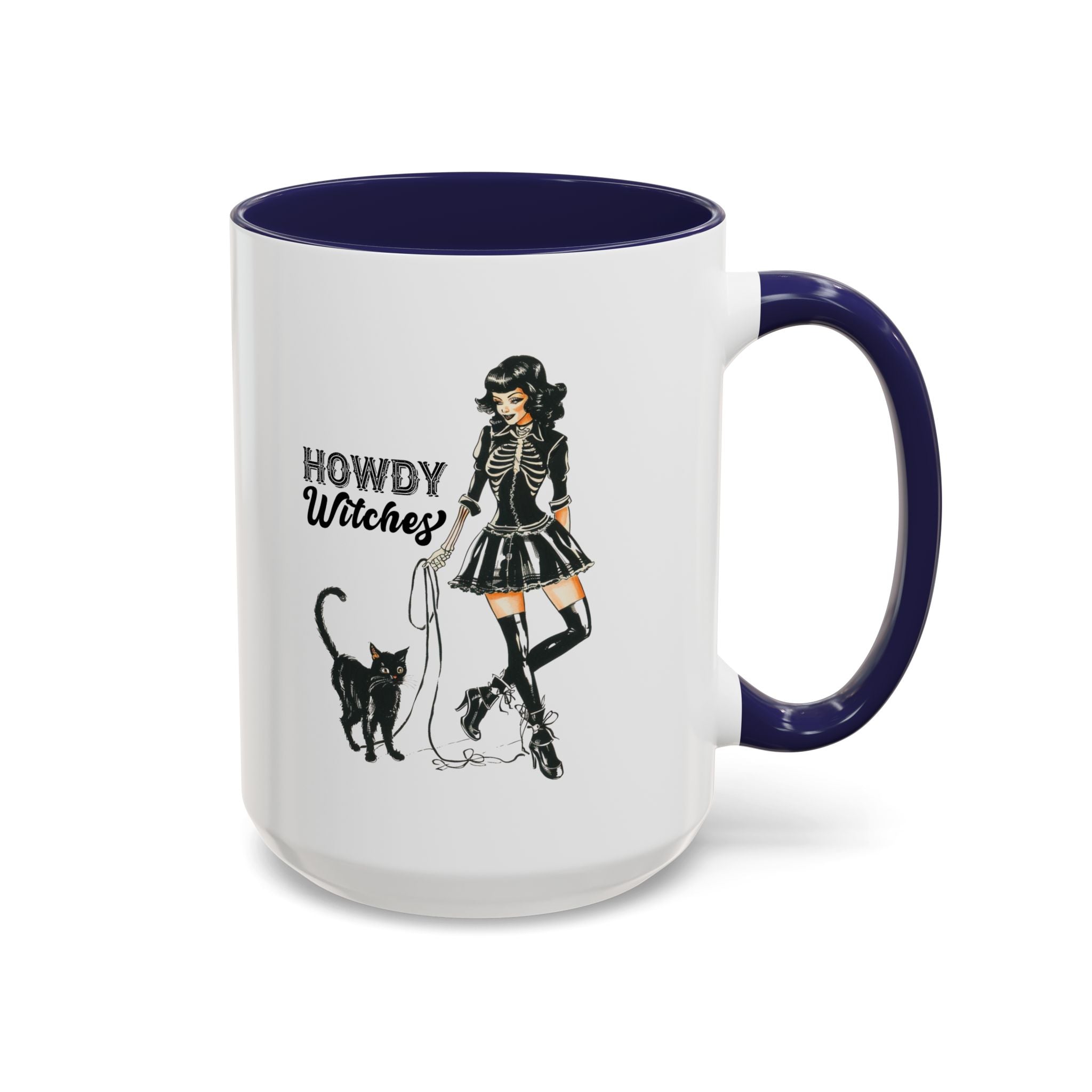 Spooky Cat Coffee Mug, Halloween Gifts, Witchy Home Decor, Black Cat Mug, Cozy Drinkware, Magical Kitchen Accessories