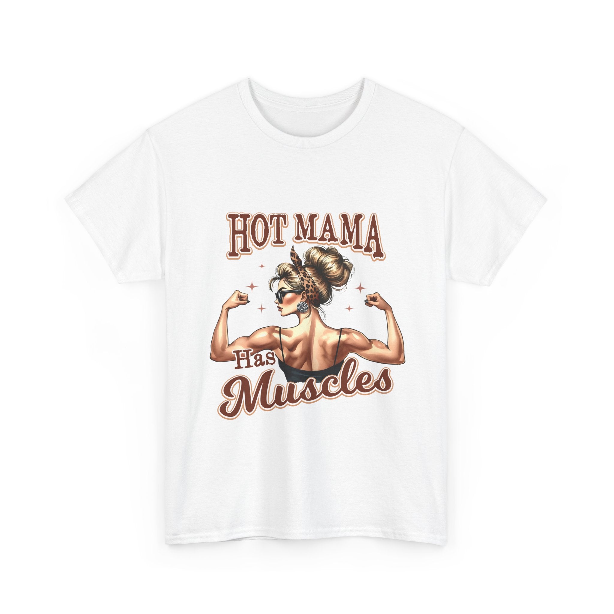 Muscle Mama Tee: Empowering Unisex Cotton Shirt, Gift for Moms, Fitness Lovers, Workout Apparel, Birthday, Mother's Day