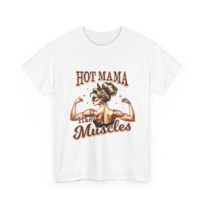Muscle Mama Tee: Empowering Unisex Cotton Shirt, Gift for Moms, Fitness Lovers, Workout Apparel, Birthday, Mother's Day