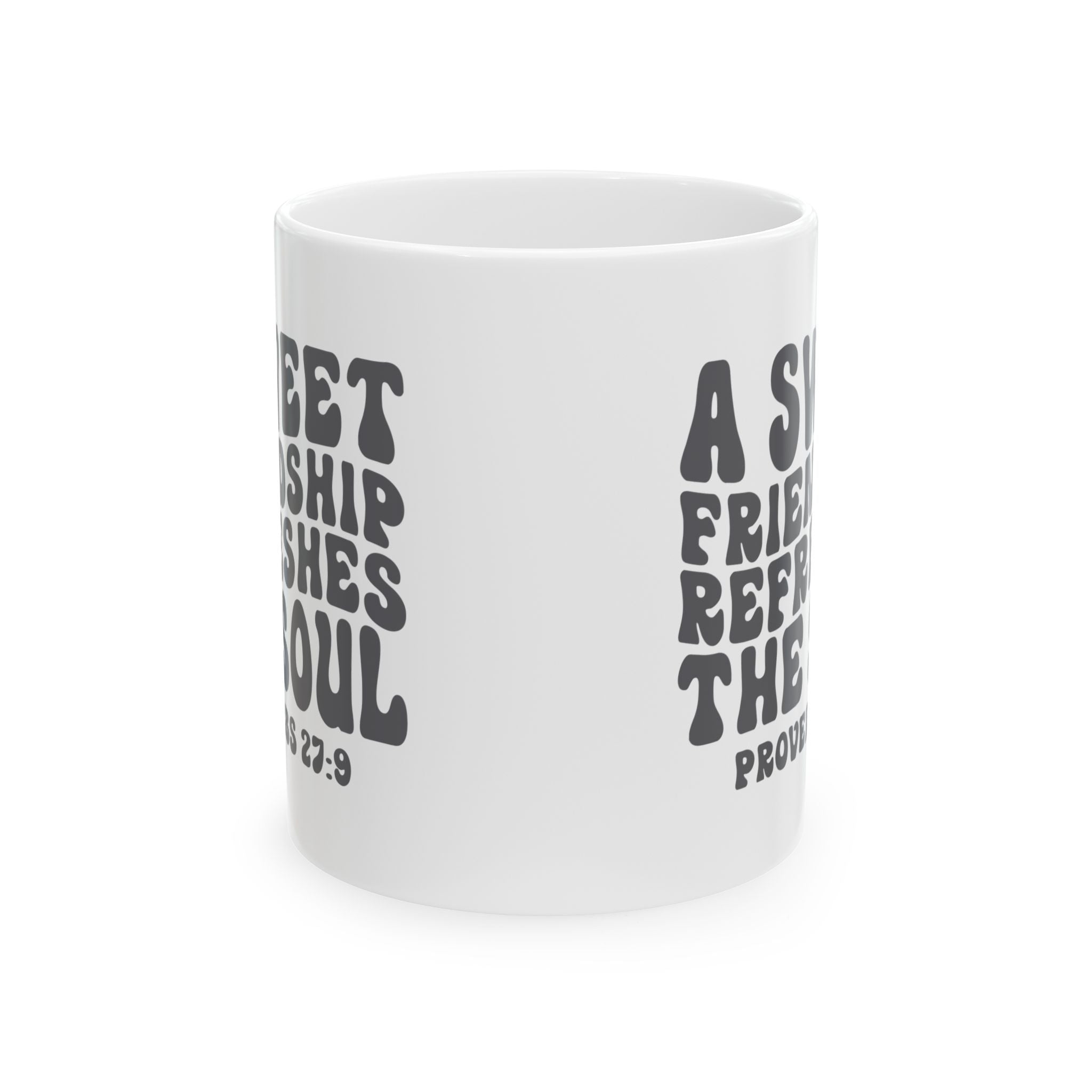 Friendship coffee Mug | Gift for Friends, Inspirational Coffee Cup, Bible Verse Mug, Encouragement Mug, Friendship Quote Mug