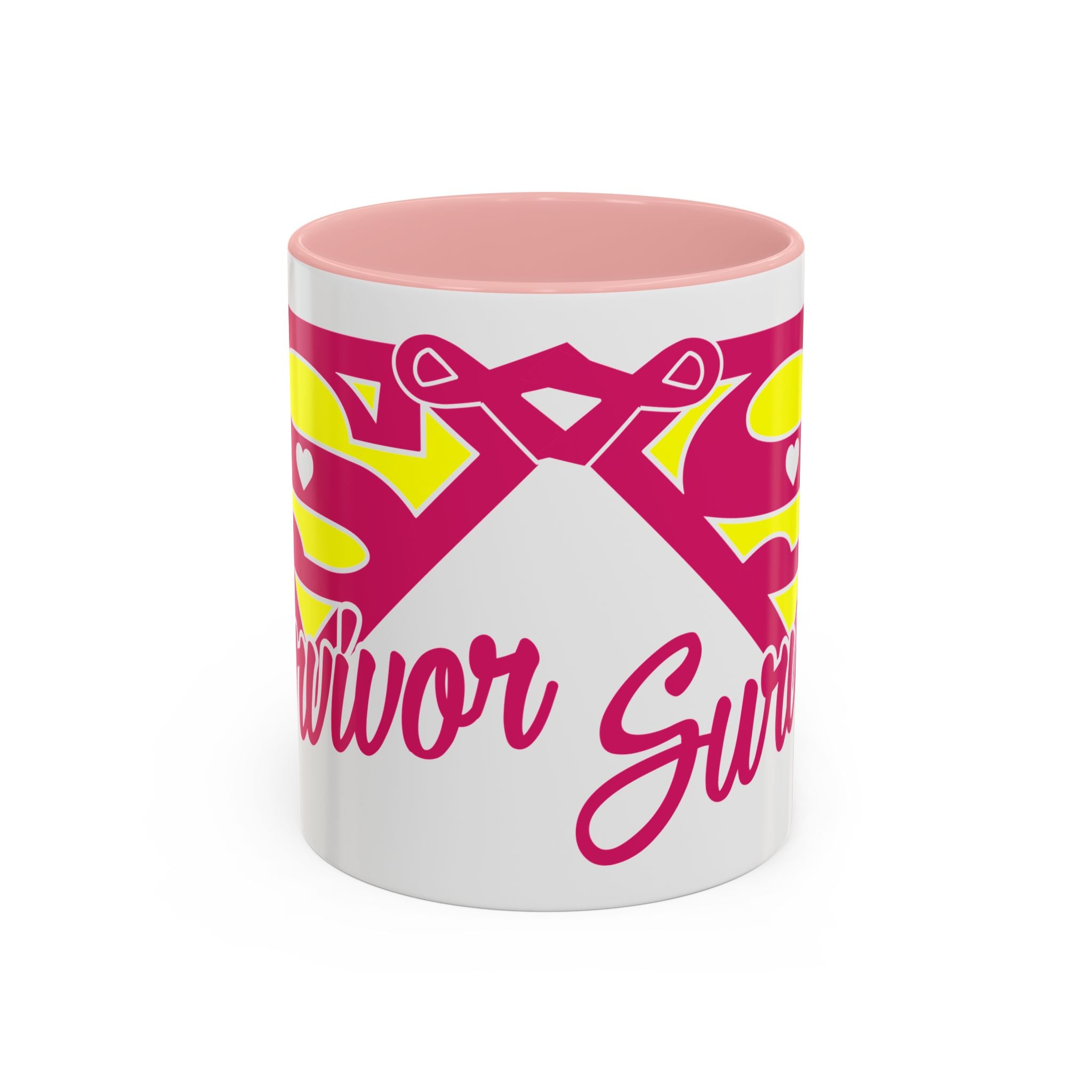 Survivor Mug 11oz & 15oz | Cancer Awareness, Motivational Gift, Empowerment, Superhero Theme, Unique Coffee Cup
