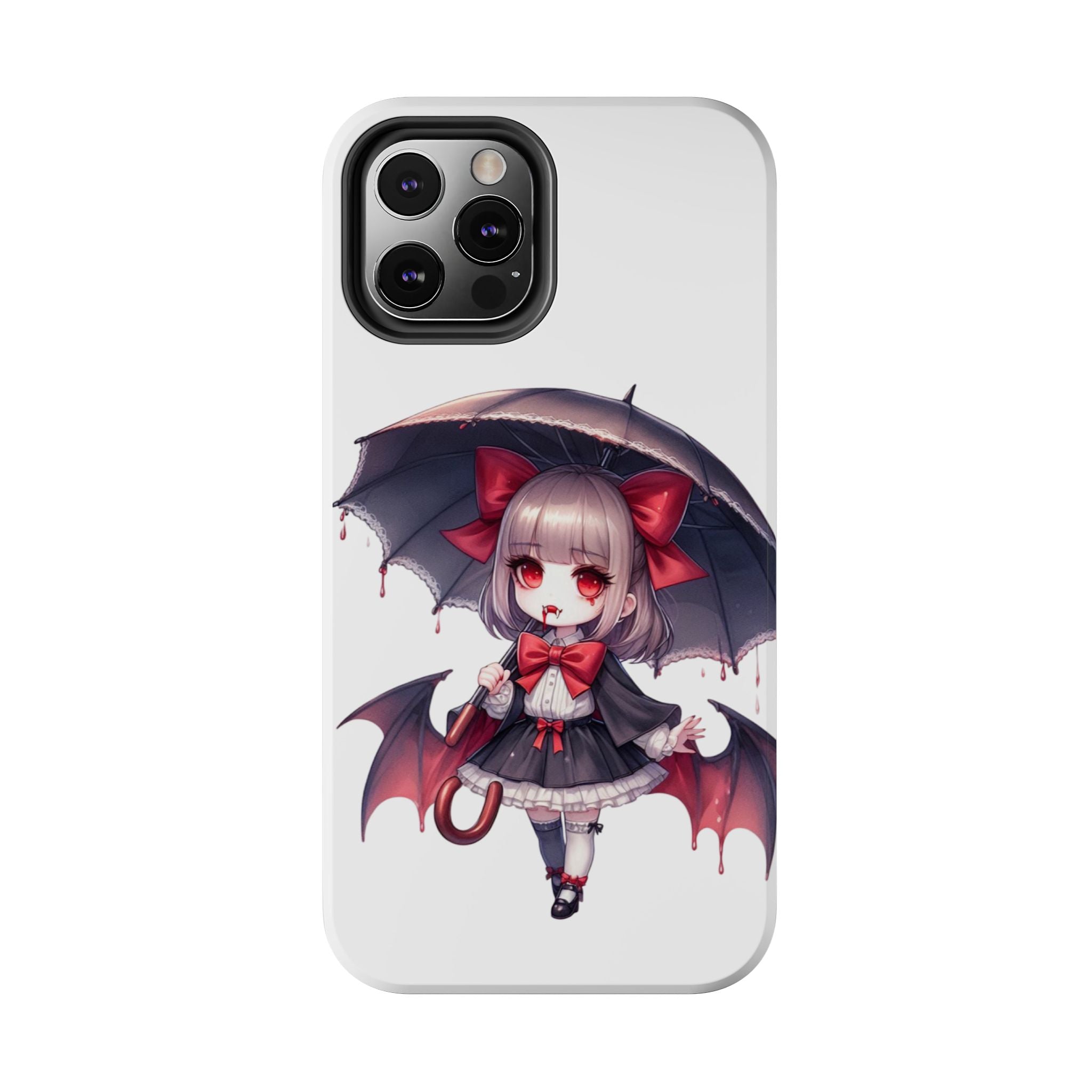 vampire girl horror art Tough Phone Cases