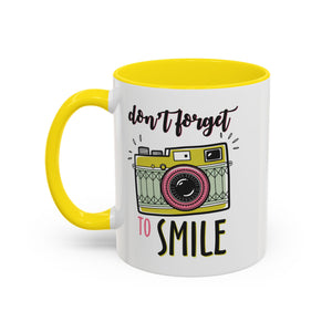 Inspirational Coffee Mug - 'Don't Forget to Smile' mental health