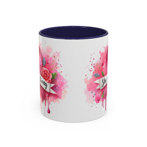 Empowering Pink Ribbon Coffee Mug - She Is Strong, Inspirational Gift for Breast Cancer Awareness, Motivational Drinkware, Supportive [...]