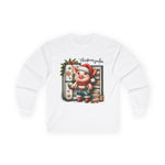 Christmas Pig Long Sleeve Tee, Festive Unisex Shirt, Holiday Apparel, Cute Animal Gift, Winter Wonderland Merch