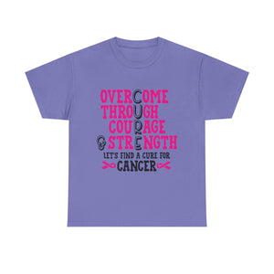 Inspirational Cancer Awareness Tee, Unisex Cotton Shirt, Supportive Tee, Gift for Survivors, Breast Cancer Awareness, Strength and [...]