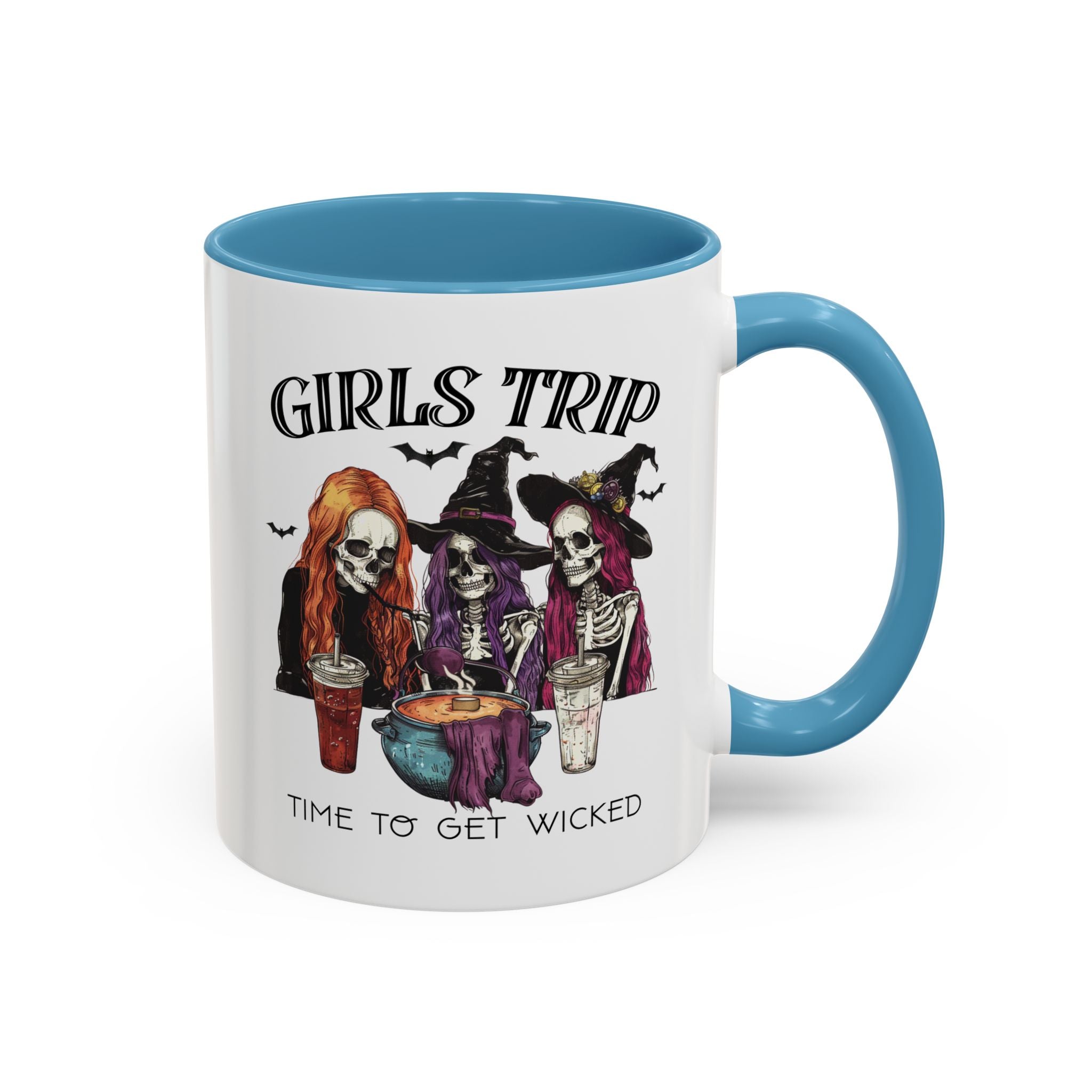 Wicked Girls Trip Coffee Mug, Halloween Gift, Spooky Vibes, Friends Gatherings, Witchy Decor, Fun Drinking Mug