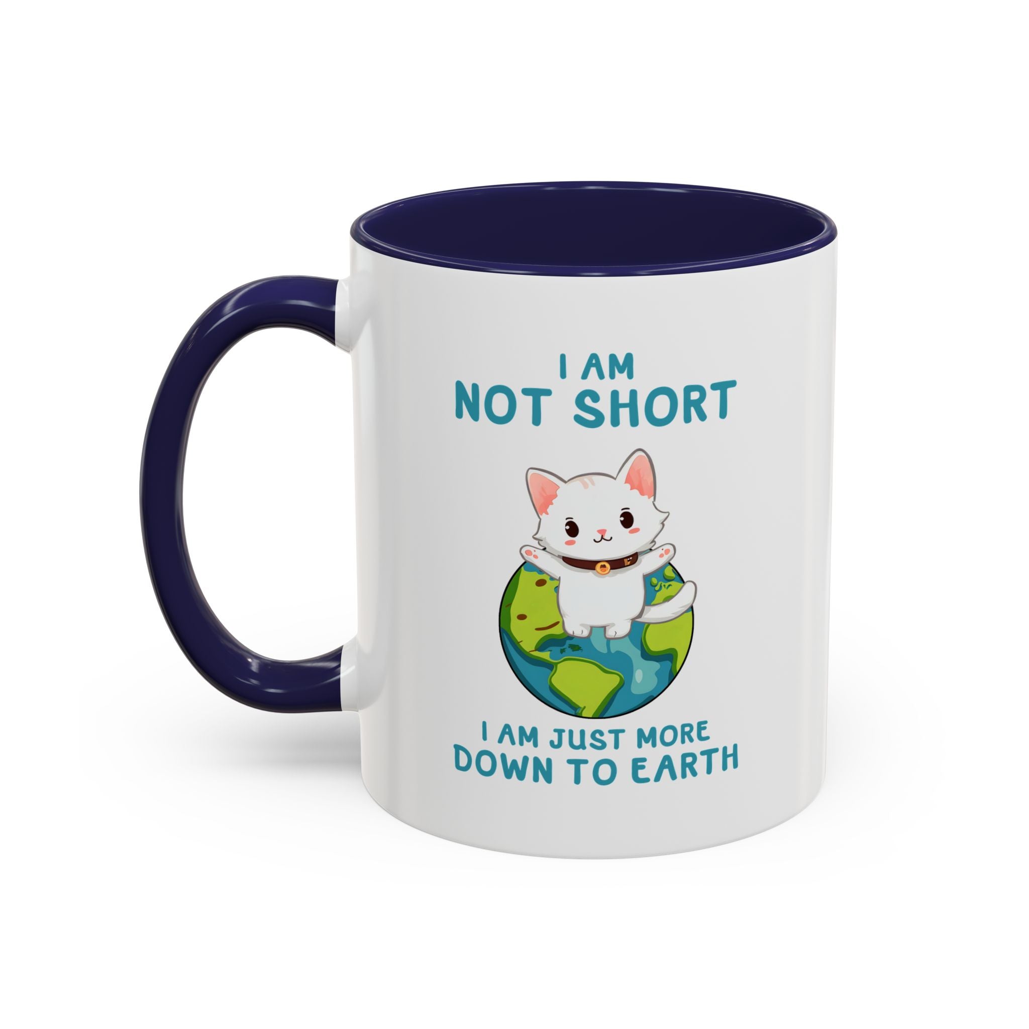 Cute Down to Earth Cat Coffee Mug - Perfect Gift for Cat Lovers