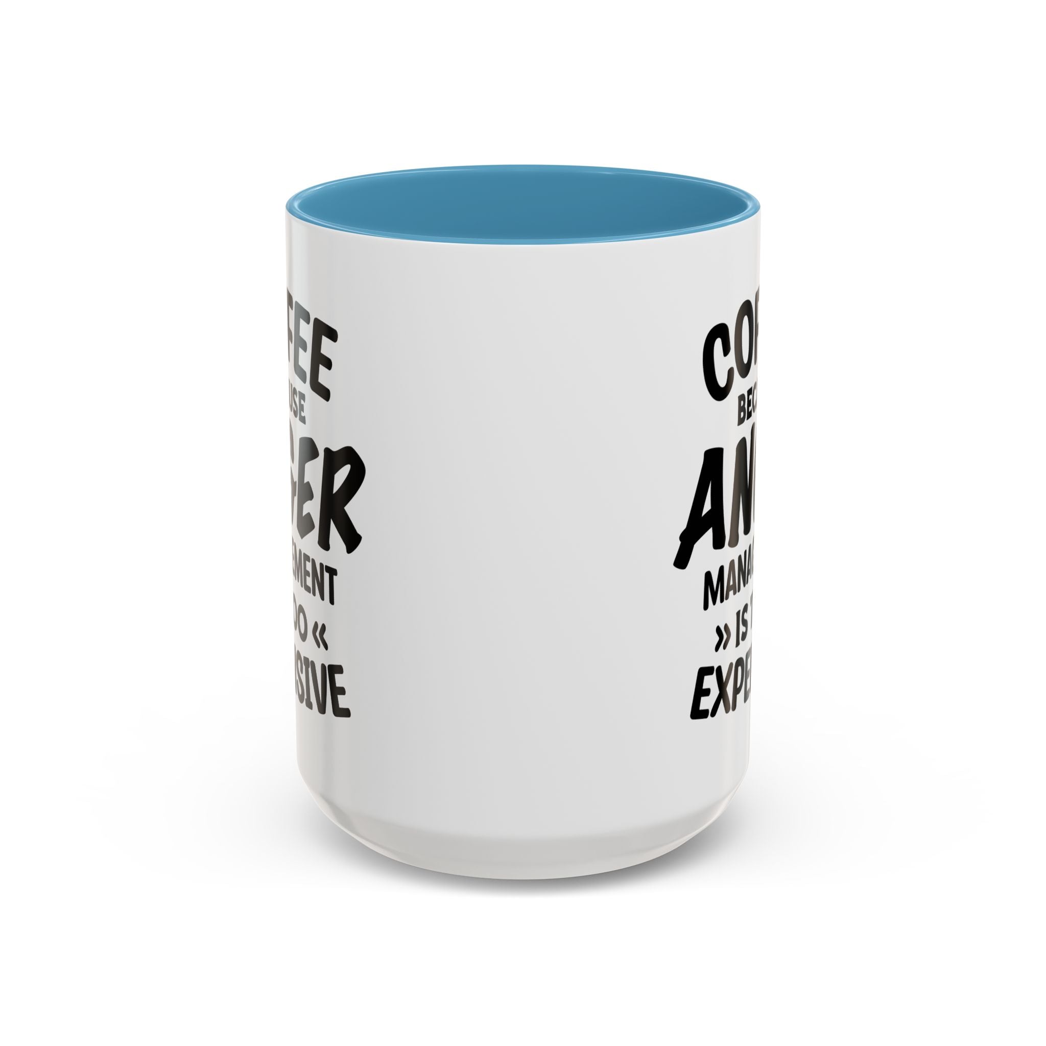 Funny Anger Management Coffee Mug, Gift for Coffee Lovers, Stress Relief, Black Accent, Humorous Cup for Friends, Office Humor, Funny Gifts