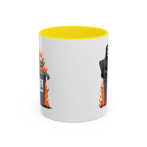 Funny Grim Reaper Coffee Mug - Perfect for Halloween, Gift for Friends, Quirky Kitchen Decor, Novelty Drinkware