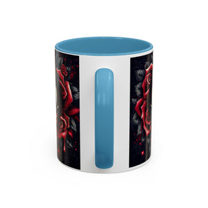 Gothic Vampire Rose Coffee Mug | Perfect for Halloween, Unique Gift, Dark Aesthetic, Gothic Decor, Horror Collectible
