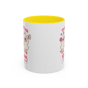 cancer awareness Team Pink Goose Cheer Squad Coffee Mug - Cute Animal Mug for Fun Gifts,   Home Decor/Office Use
