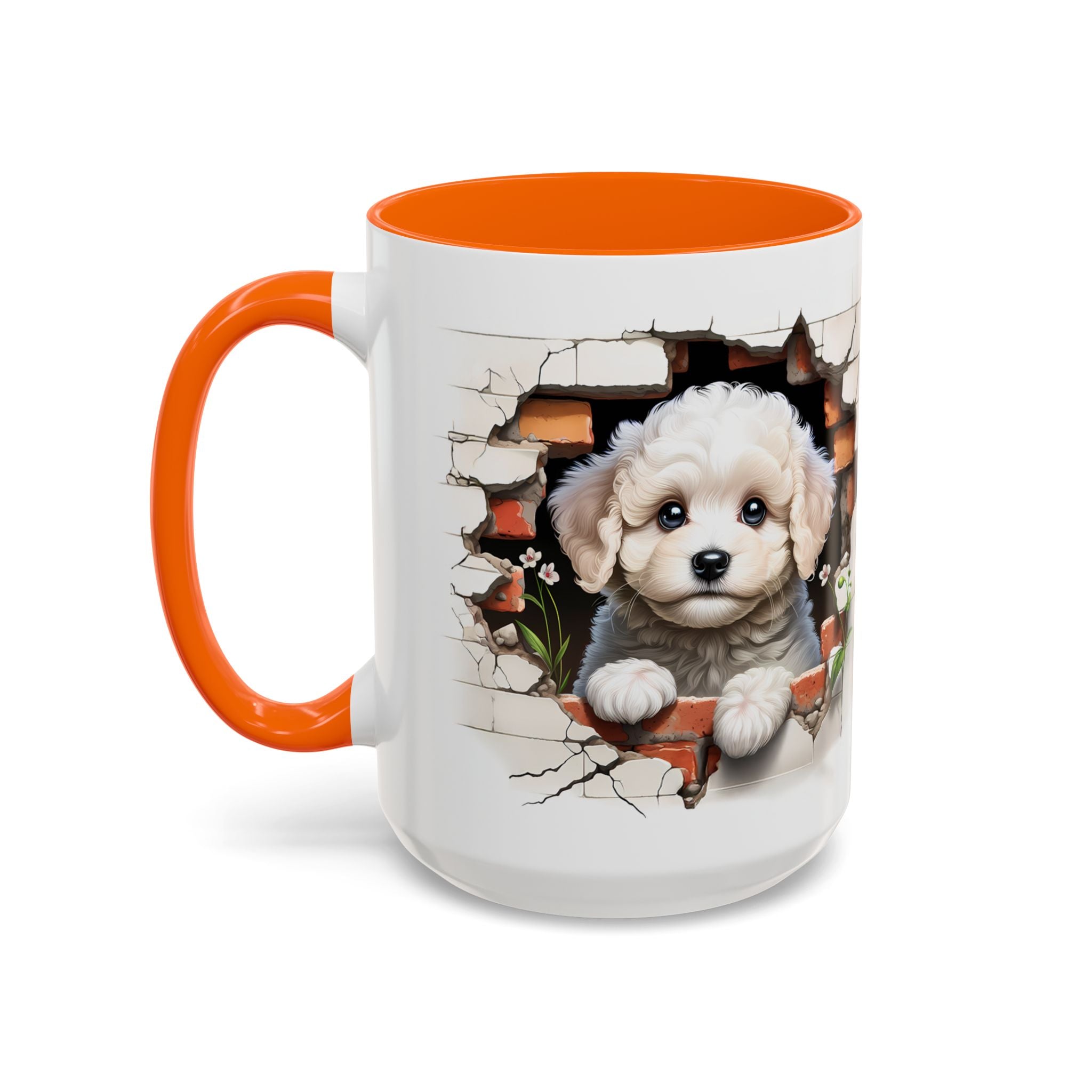 Cute Puppy Accent Coffee Mug - Adorable Dog Lover Gift, Pet-Themed Mug, Home Decor, Ideal for Gifts, Animal Enthusiast