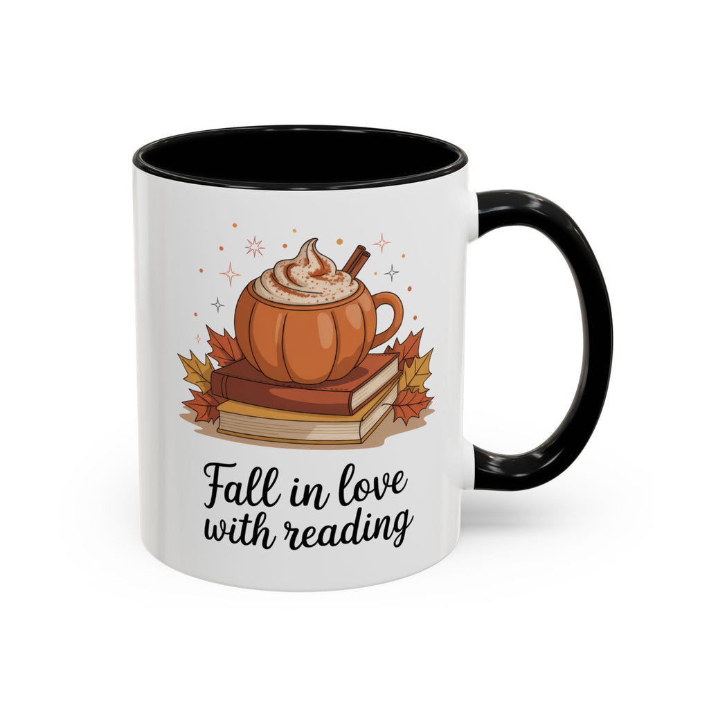 Fall-Themed Coffee Mug for Book Lovers