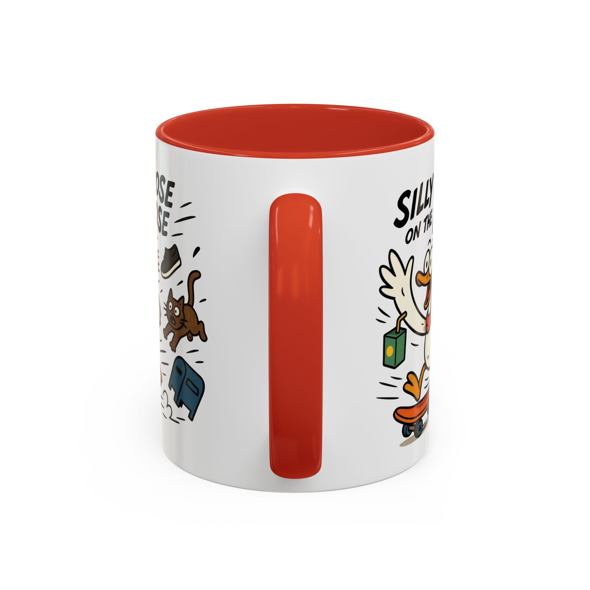 Silly Goose Coffee Mug - Fun Gift for Animal Lovers, Quirky Desk Decor, Inspirational Drinkware, Home & Office Tea Cups