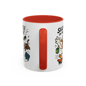 Silly Goose Coffee Mug - Fun Gift for Animal Lovers, Quirky Desk Decor, Inspirational Drinkware, Home & Office Tea Cups