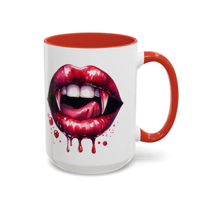 Gothic Vampire Teeth Coffee Mug – Perfect for Halloween, Spooky Occasions, Gift for Horror Lovers, Unique Accent Cup
