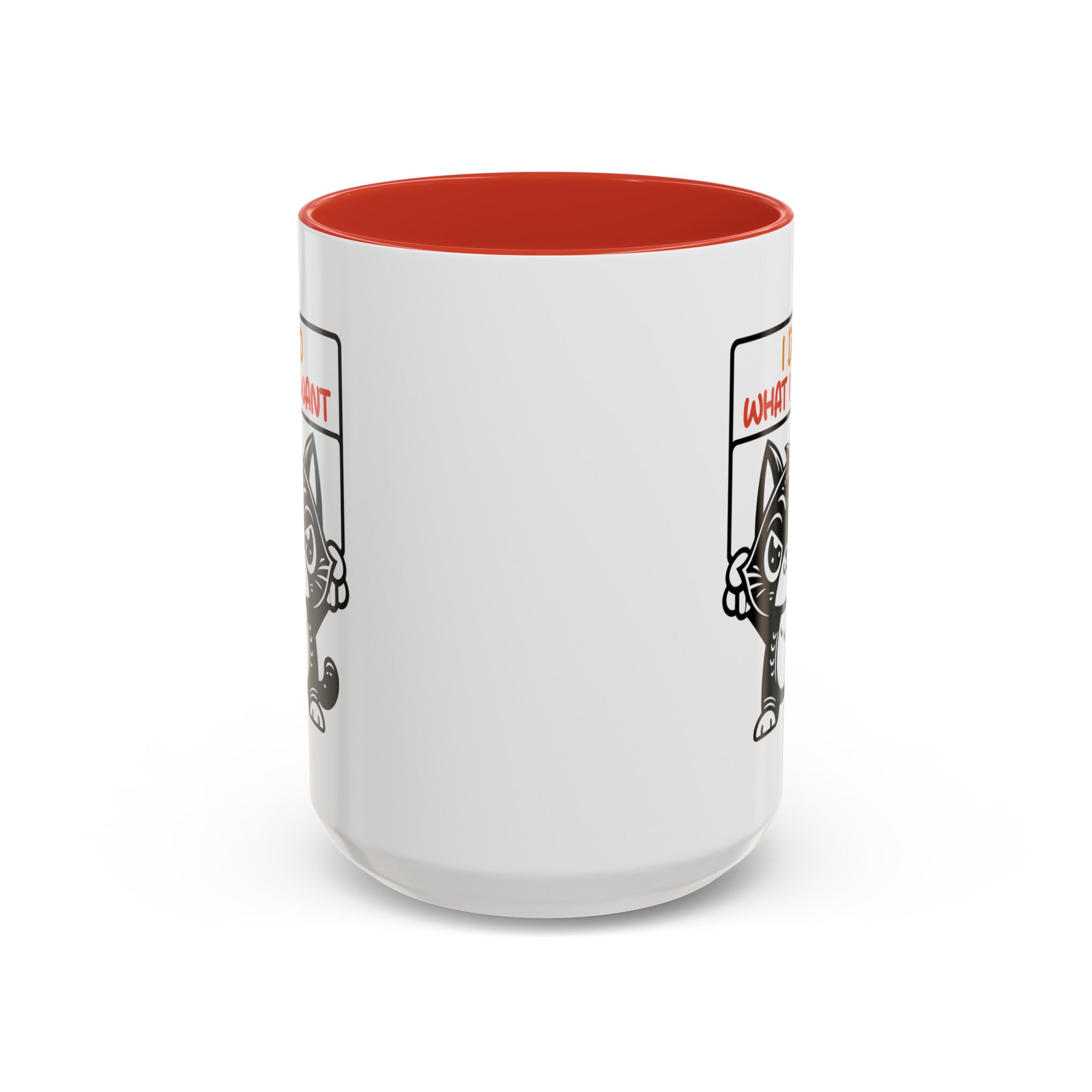 I do what I want funny cat Accent Coffee Mug (11, 15oz)