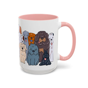 Cute Dog Breed Accent Coffee Mug, Pet Lover Gift, Canine Mug, Gifts for Dog Owners, Puppy Lover Mug