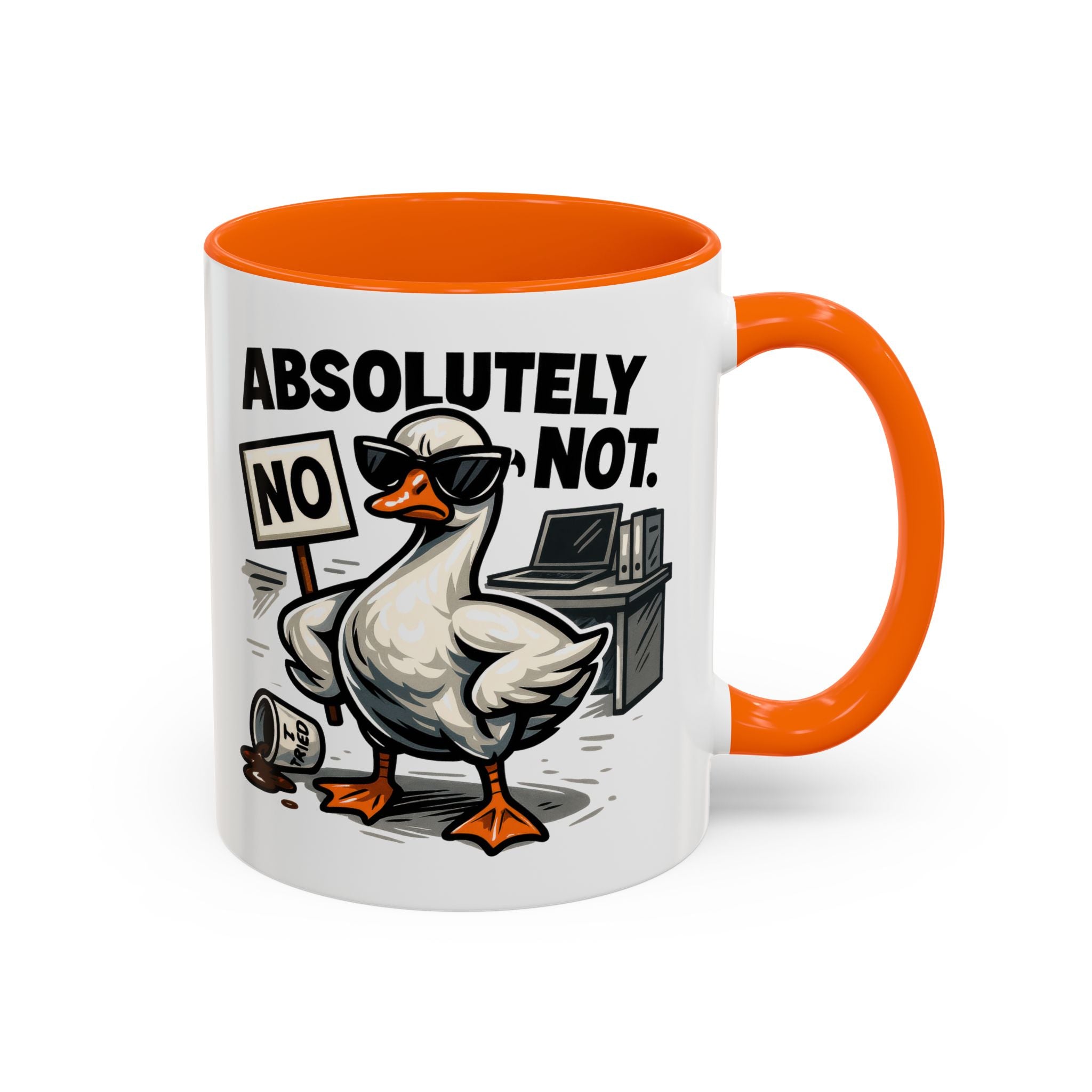 Sassy Coffee Mug, Humorous Gift for Geese Lovers, Fun Office Desk Decor, Funny Animal Cup, Quirky Kitchenware