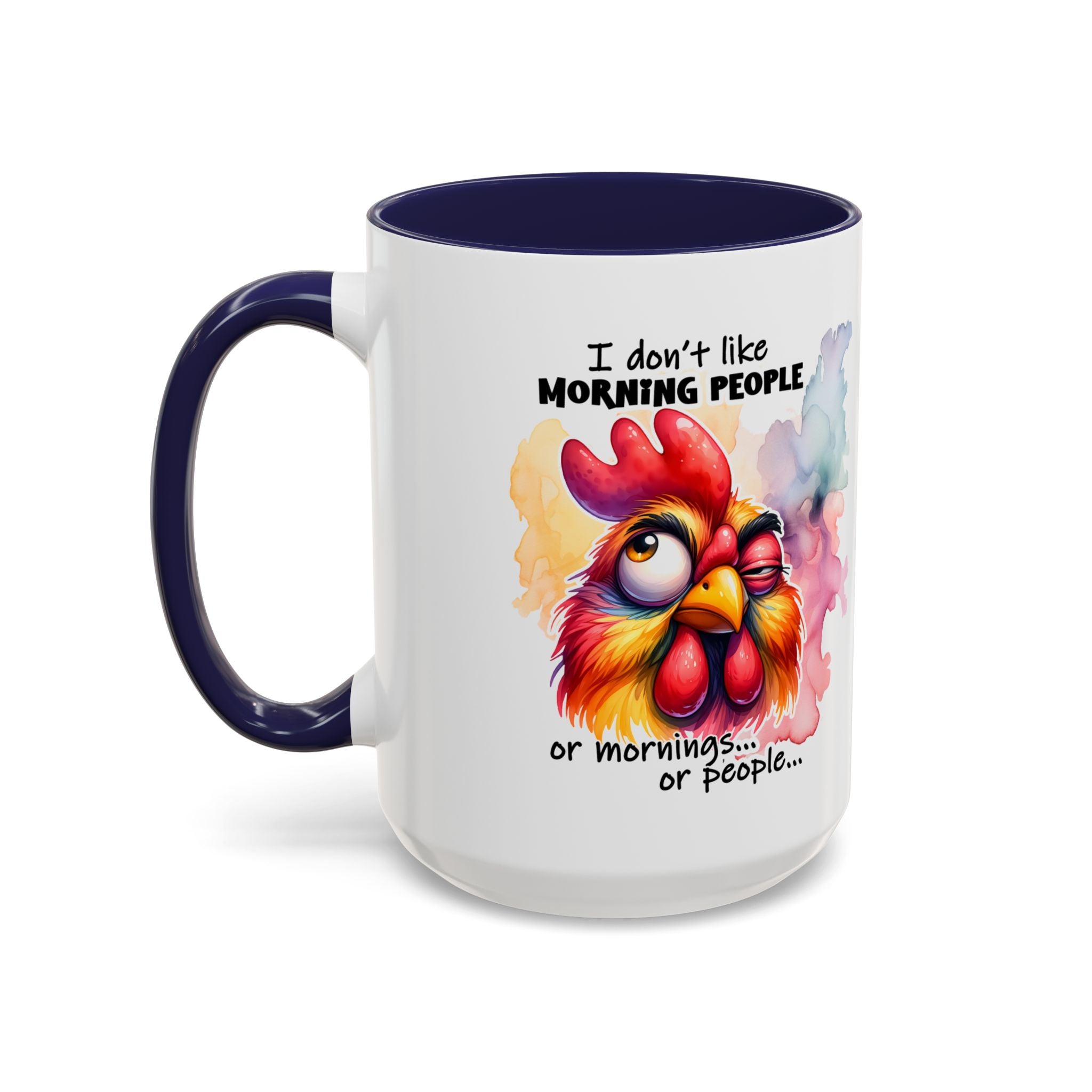 Funny Morning Coffee Mug, Rooster Mug, Gift for Coffee Lovers, Morning People, Humor Mug for Friends