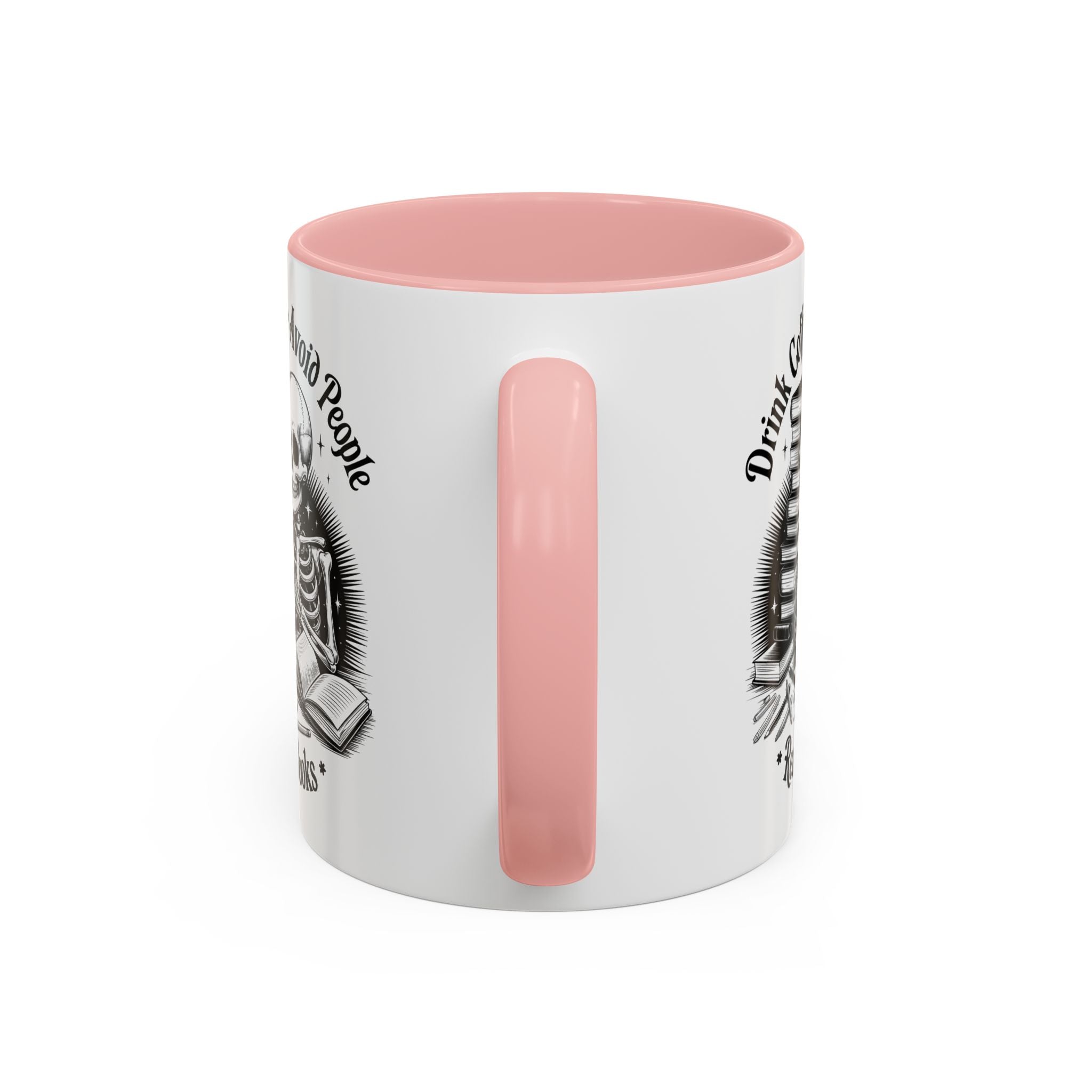 Skeleton Coffee Mug - Drink Coffee, Avoid People funny adult humor