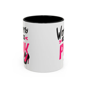 Breast Cancer Awareness Coffee Mug, Inspirational Gift, Warrior Mug, Pink Ribbon Awareness, Supportive Beverage Cup