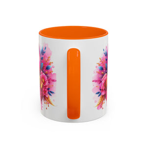 Inspirational Warrior Coffee Mug - Floral Design, Encouragement Gift, Cancer Awareness, Motivational Cup, Supportive Drinkware