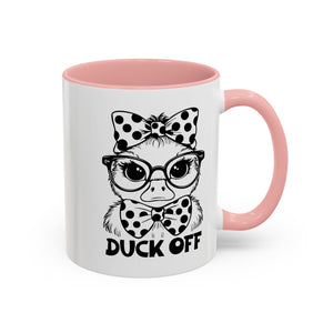 Duck off  Coffee Mug - Fun Gift for Bird Lovers, Birthday, Office Décor, Humorous Kitchenware, Unique Drinkware