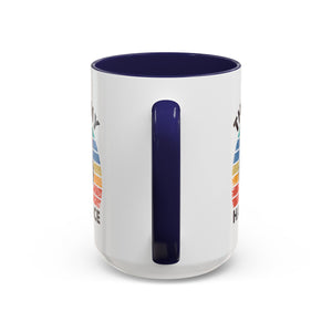 grumpy cat this is my happy face Accent Coffee Mug (11, 15oz) by the x m world