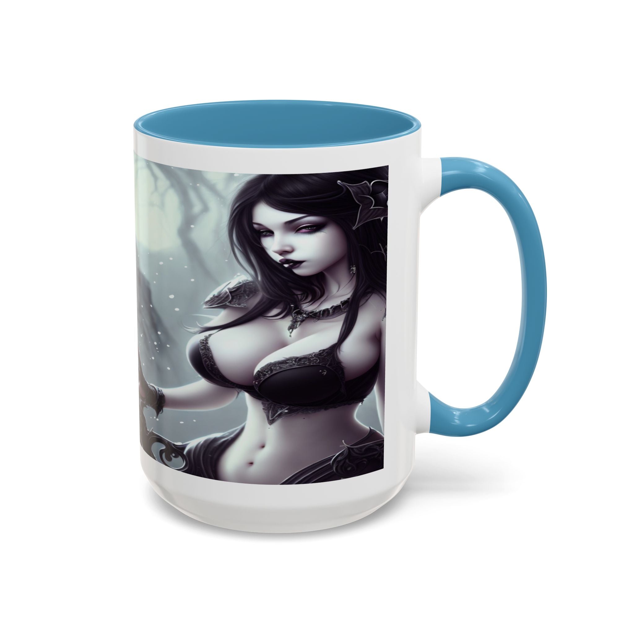 sexy busty woman Gothic Fantasy Coffee Mug – 11oz & 15oz Sculpted Design horror art