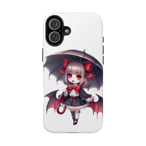 vampire girl horror art Tough Phone Cases