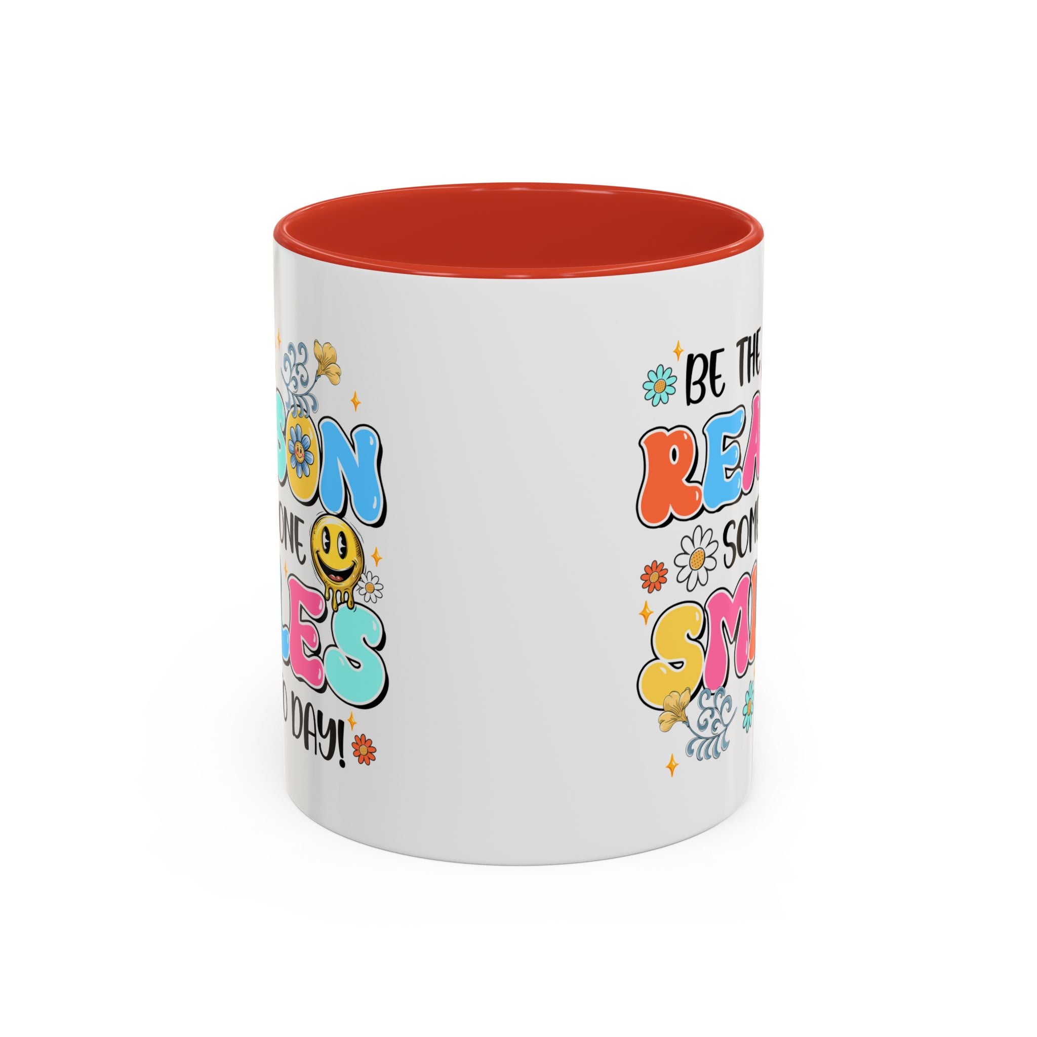 Colorful Inspirational Coffee Mug – Be the Reason Some One Smiles!