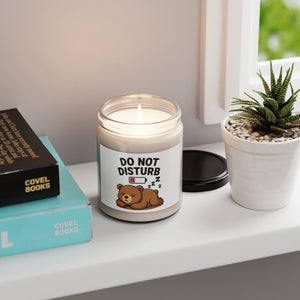 Cozy Bear Scented Candle, Do Not Disturb Soy Candle, Relaxing Home Decor, Gift for Friends, Aromatherapy Candle