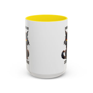 Funny Cat Mug | Silence Is Golden Coffee Cup | Gift for Cat Lovers | Humorous Kitchenware | Ceramic Teacup | Unique Animal Gifts