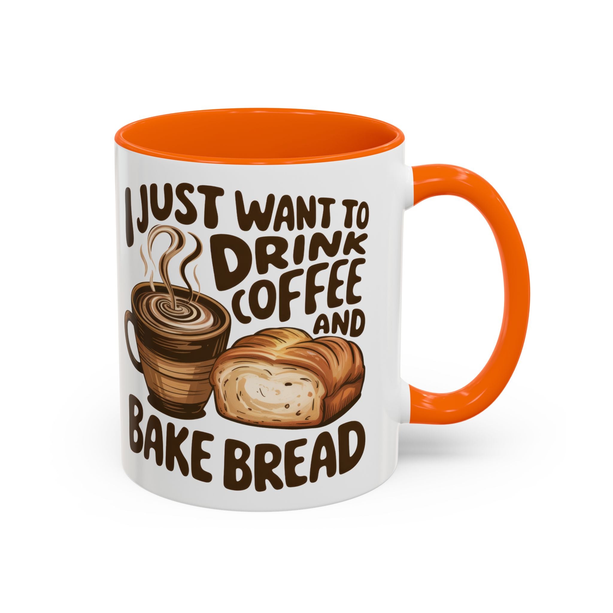 Cute Coffee & Bread Mug - Ideal for Baking Enthusiasts kitchen fun cozy