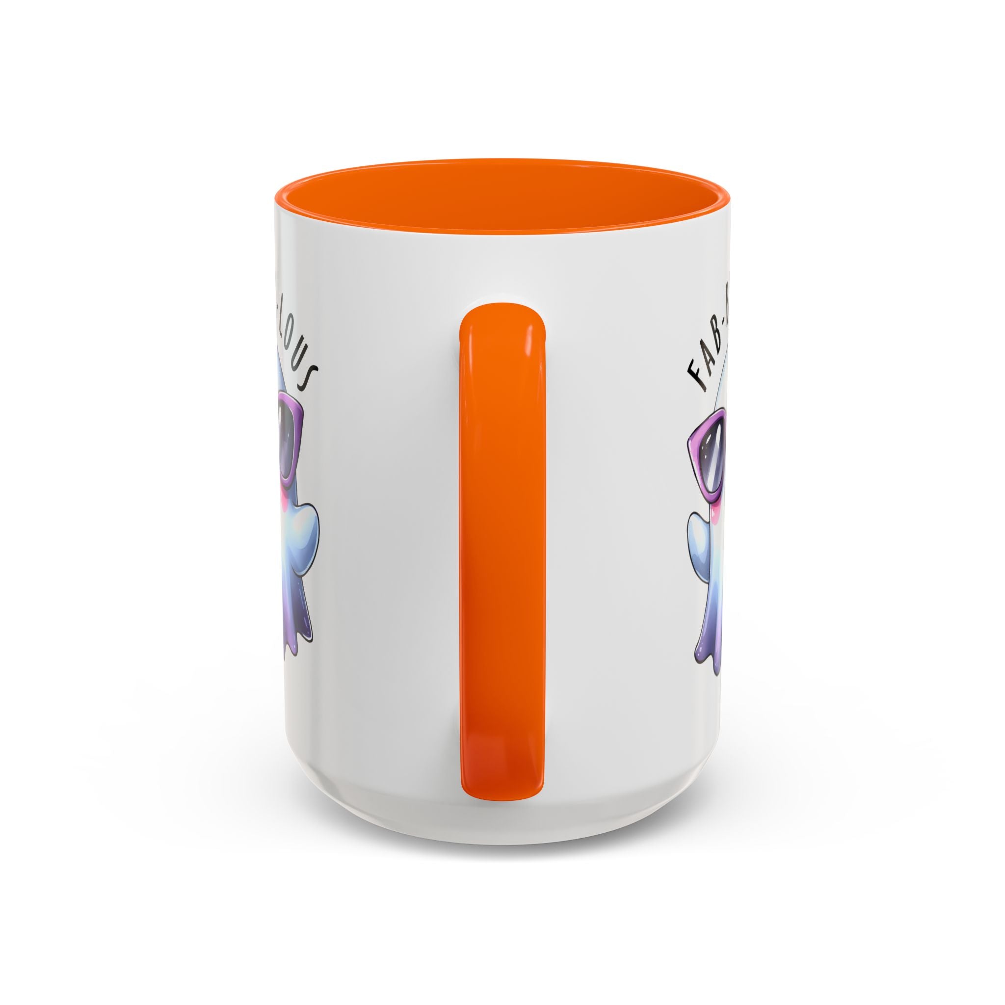 Fab-Boo-Lous Ghost Coffee Mug | Cute Halloween Mug, Fun Gift for Ghost Lovers, Spooky Seasonal Decor, Adorable Tea Cup
