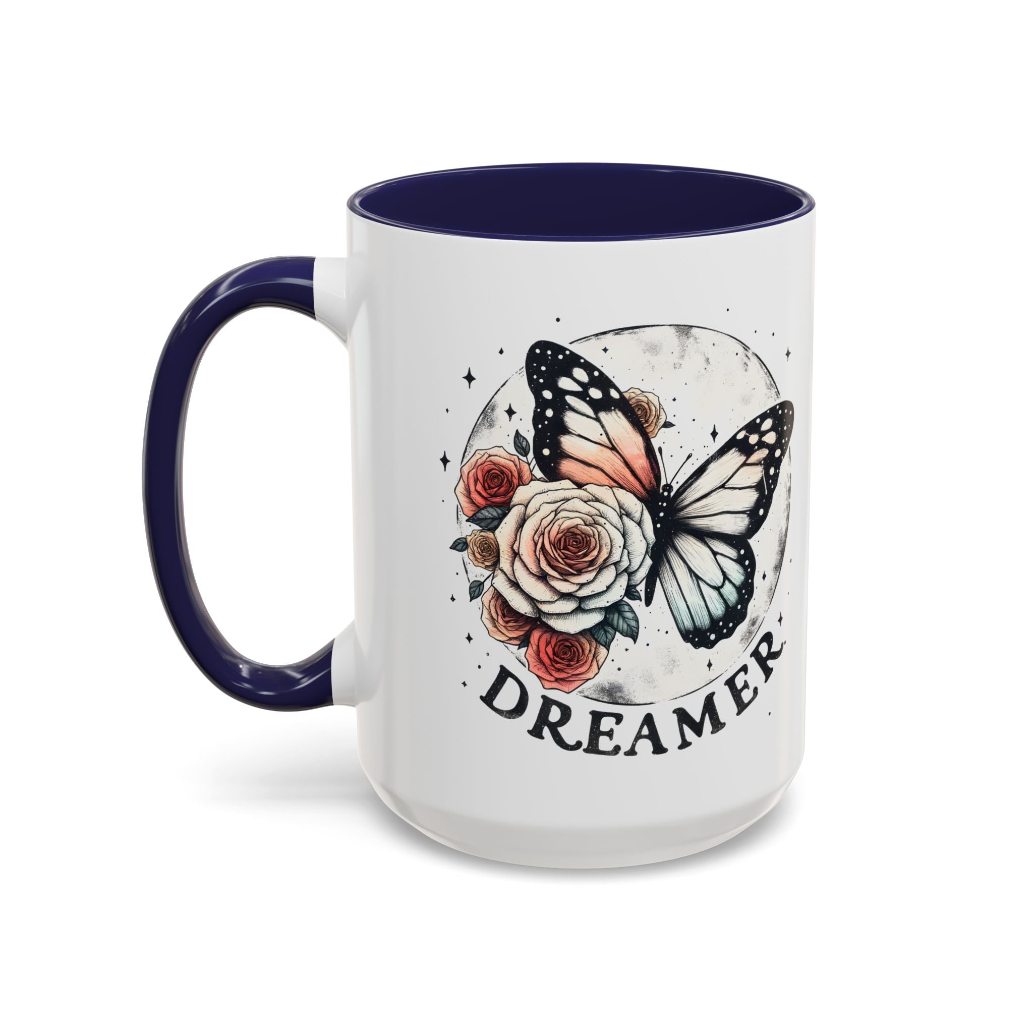 Dreamer Butterfly Coffee Mug - Stylish Accent for Creatives positive vibe freedom nature lover