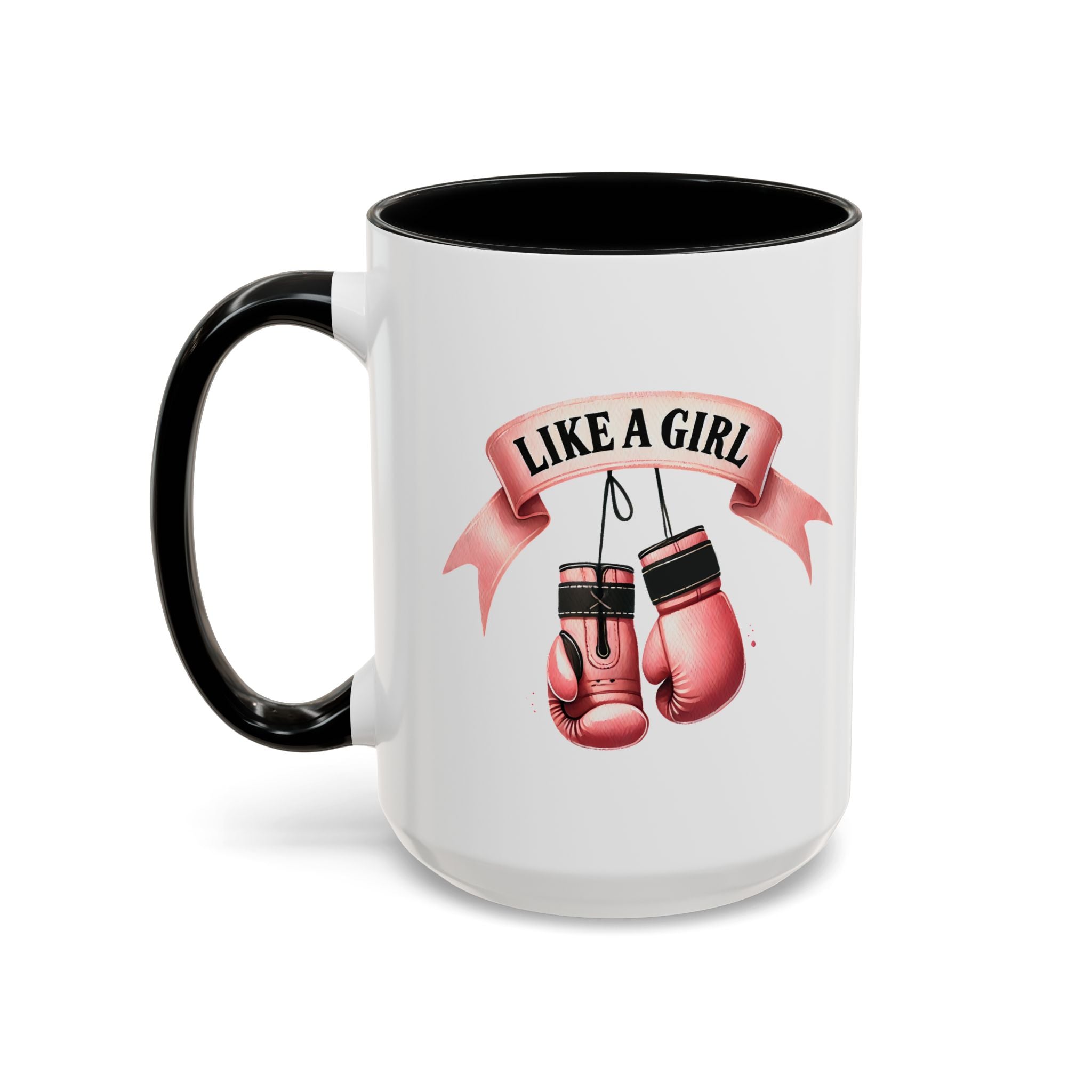 Boxing Motivation Coffee Mug | Like a Girl | Empowerment Gift, Sports Mug, Inspirational Gift, Fitness Accessory, Coffee Lover