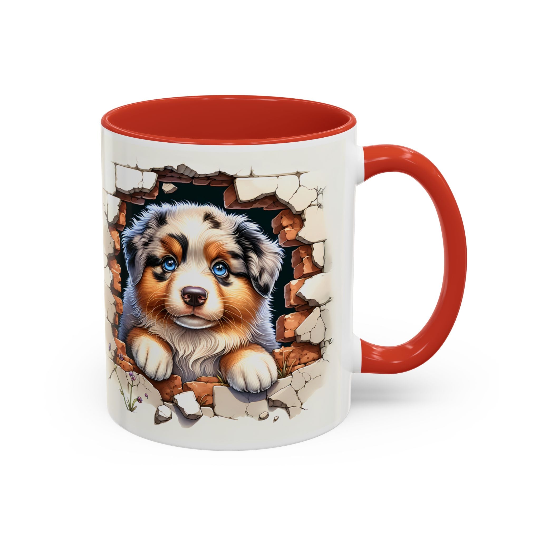 Cute Puppy Accent Coffee Mug - Perfect Gift for Dog Lovers, Unique Pet Lover Mug, Mother’s Day, Birthday, Home Decor