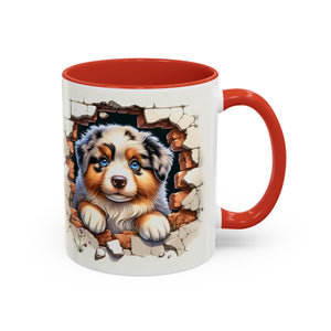 Cute Puppy Accent Coffee Mug - Perfect Gift for Dog Lovers, Unique Pet Lover Mug, Mother’s Day, Birthday, Home Decor