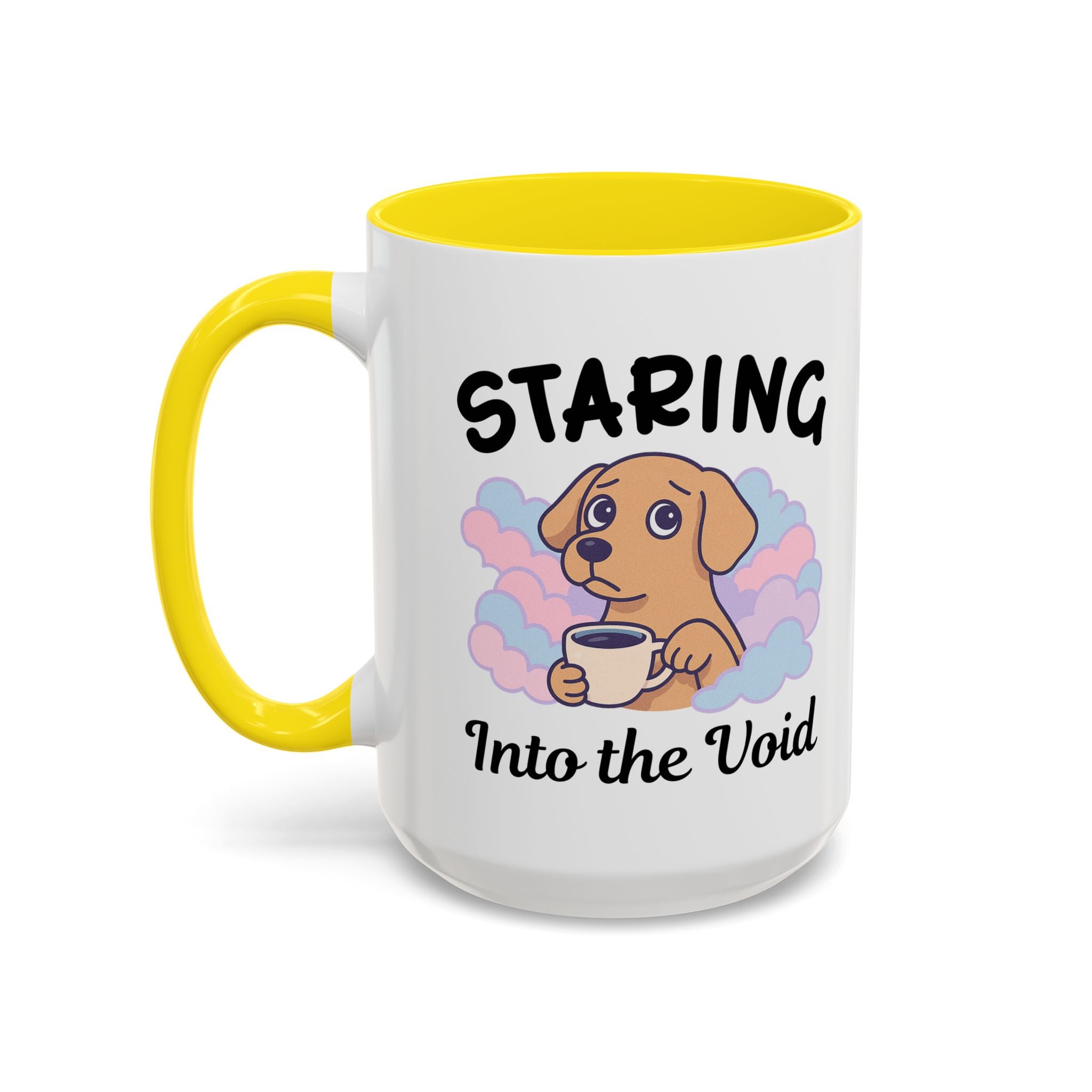 Cute Dog Coffee Mug for Animal Lovers, Staring Into the Void, Fun Gift for Pet Owners, Coffee Lovers, Cute Kitchen Decor